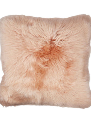 Fellkissen | Langhaar | Neuseeland | 50x50 cm Rosa