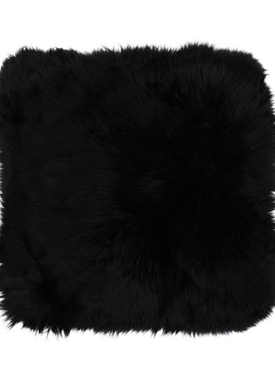 Sitzkissen | Langhaar | Neuseeland | Stoffrückseite | 40x40 cm Schwarz