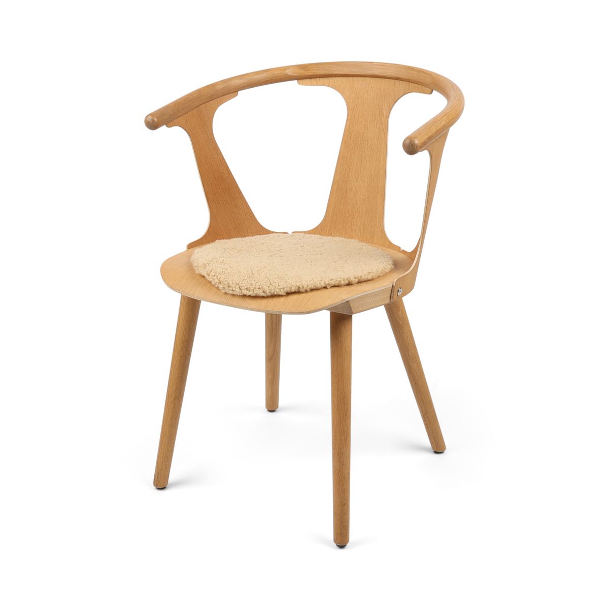 Stuhlauflage | Kurzhaar | Neuseeland | D34 cm Mondlicht