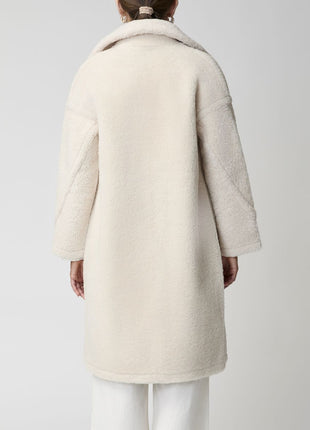 Savannah Mantel | Lammwolle Beige