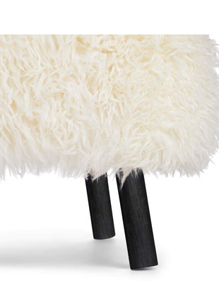 Emily Loungestuhl | Langhaar | Design Möbel Schneeweiß