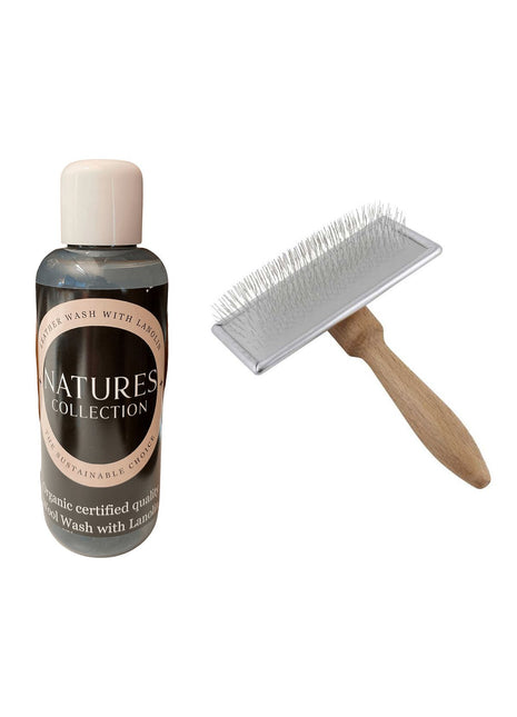 Pflege für Leder & Wolle | Mit Lanolin & 1 Lammfellbürste