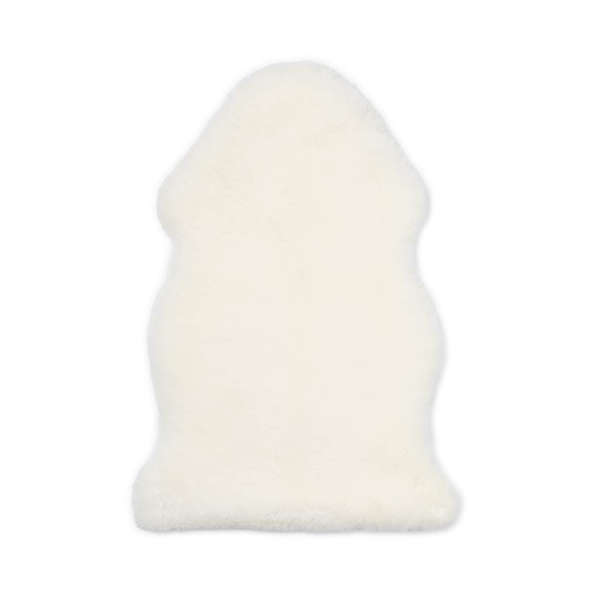 Baby Lammfell | Kurzhaar | Neuseeland | 80 cm Schneeweiß
