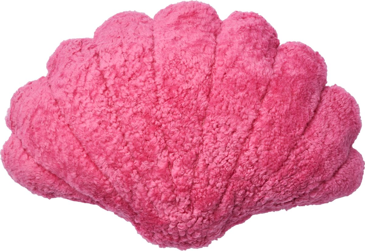 Shell Lammfellkissen | Kurzhaar | Neuseeland  Korallen Pink