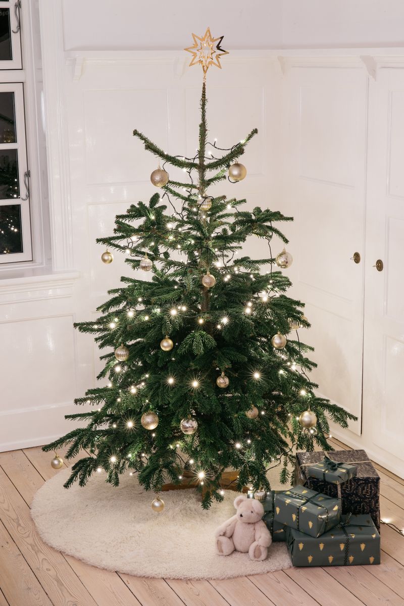 Lammfell Designerteppich | Kurzhaar | Neuseeland | D140 cm Perlweiß