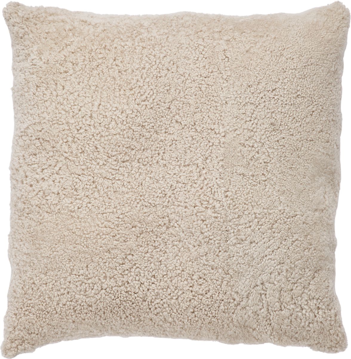 Lammfell Sitzsack | Kurzhaar | Neuseeland | Einseitig | 90x90 cm Perlweiß