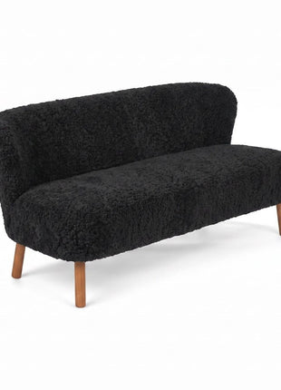 Emanuel Sofa | Zweisitzer | Design Möbel Schwarz