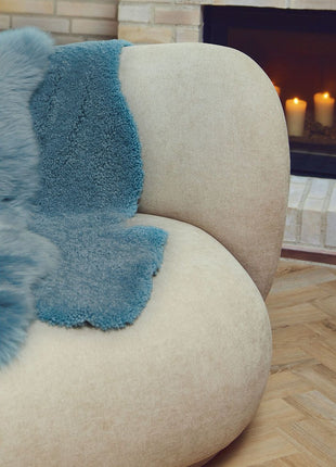 Merino Premium Lammfell | Kurzhaar | Neuseeland | 100x60 cm Rauchblau