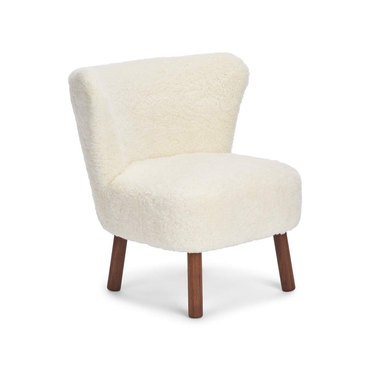 Emily Loungestuhl | Kurzhaar | Design Möbel Weiß