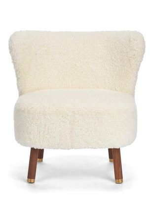 Emil Loungesessel | Premium Lammfell | Kurzhaar Weiß