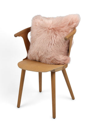 Fellkissen | Langhaar | Neuseeland | 50x50 cm Rosa