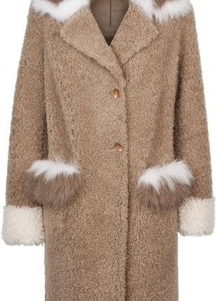 Zoey Mantel | Lammfell, Fuchs