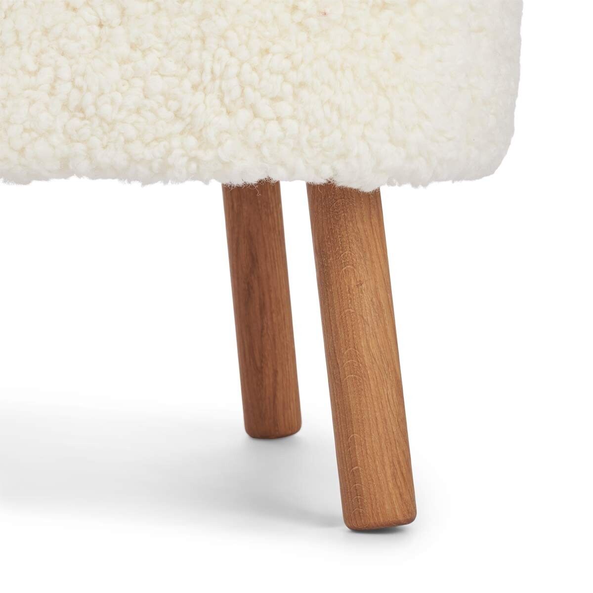 Emily Esszimmerstuhl | Premium Lammfell | Designmöbel Weiß