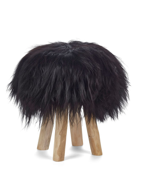 Lammfell Hockerbezug | Island | 35x17 cm	