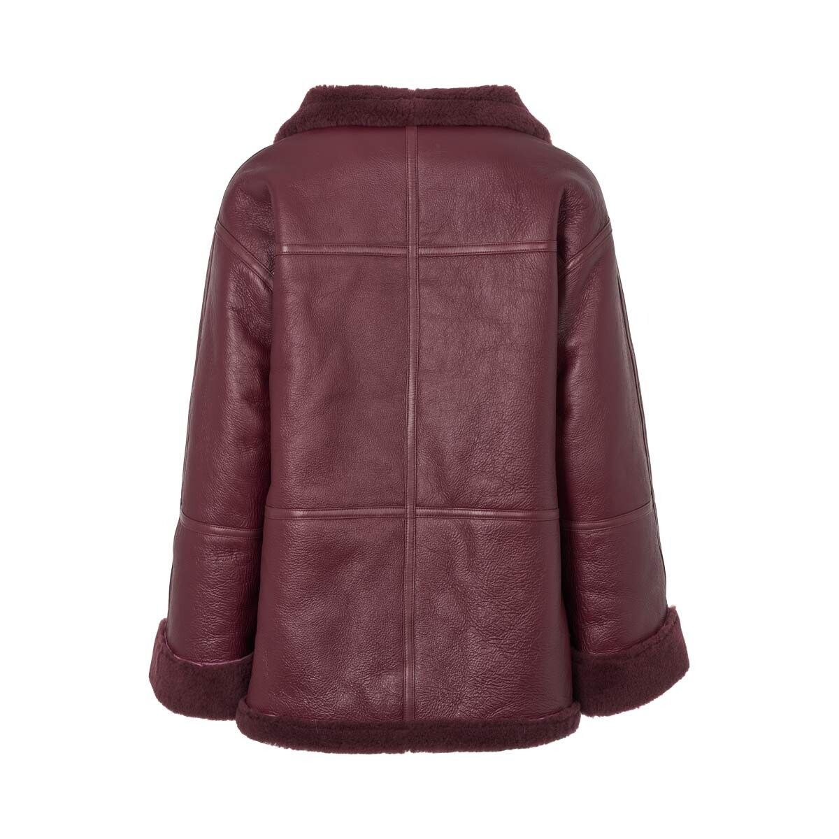 Karina Jacke | Lammfell Bordeaux