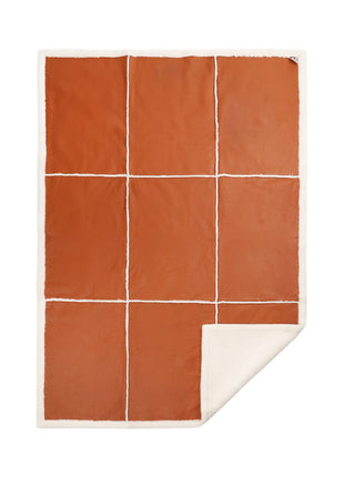 Addison Decke | Kurzhaar | Neuseeland | Doubleface Lederbraun/Elfenbein