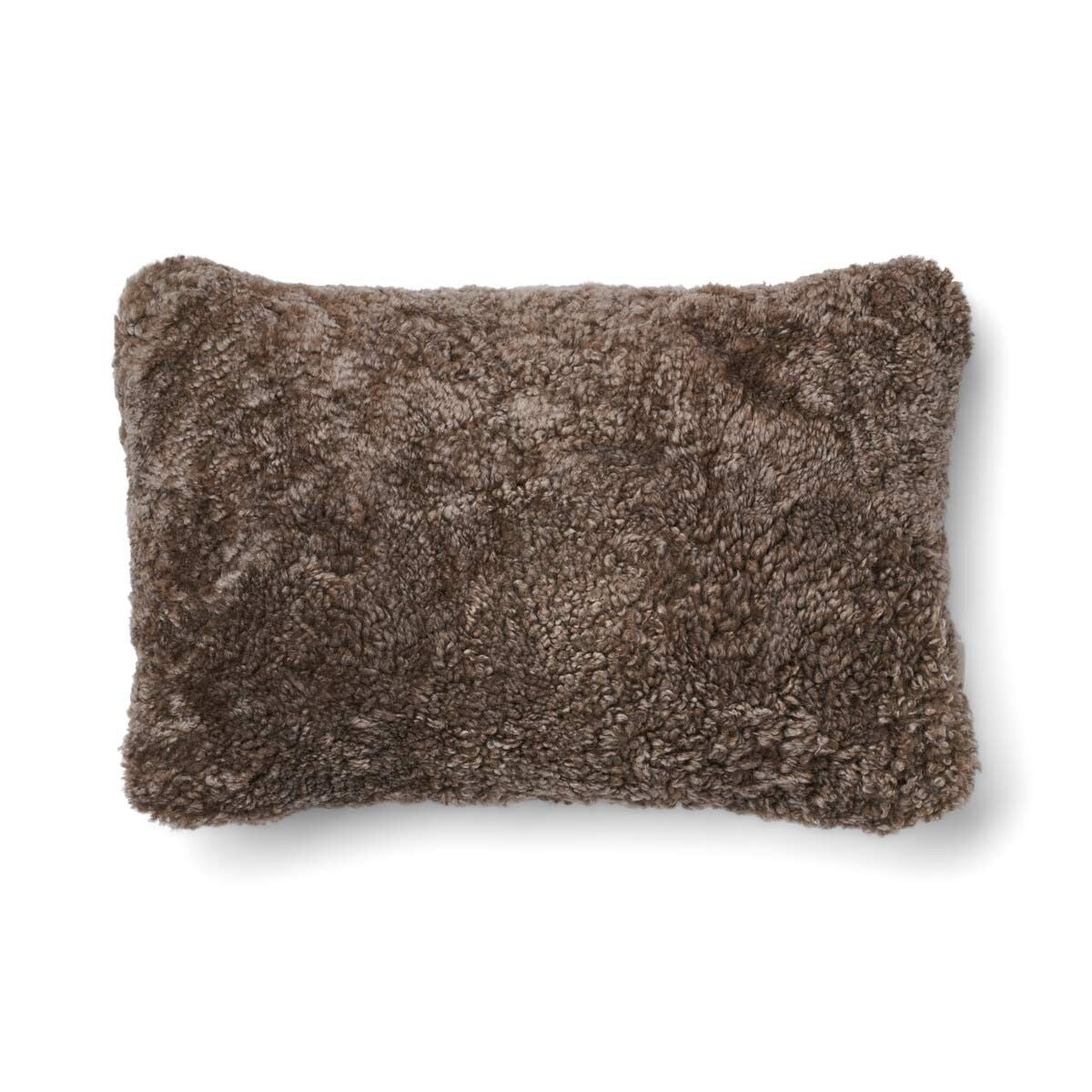 Lammfellkissen | Kurzhaar | Neuseeland | 100% Wolle | 52x52 cm | 34x52 cm Beige/Taupe