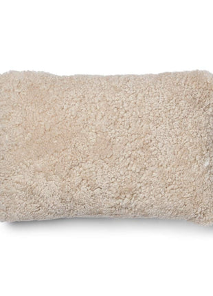 Lammfellkissen | Kurzhaar | Neuseeland | 100% Wolle | 52x52 cm | 34x52 cm Beige/Leinen