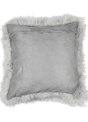 Fellkissen | Tibet | 50x50 cm Hellgrau