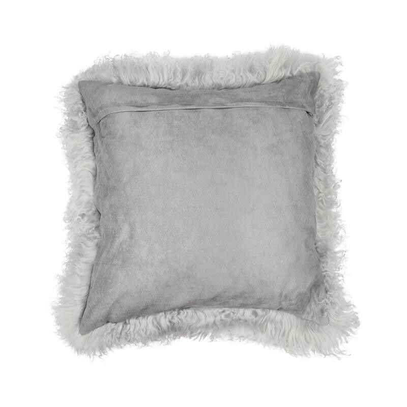 Fellkissen | Tibet | 50x50 cm Hellgrau