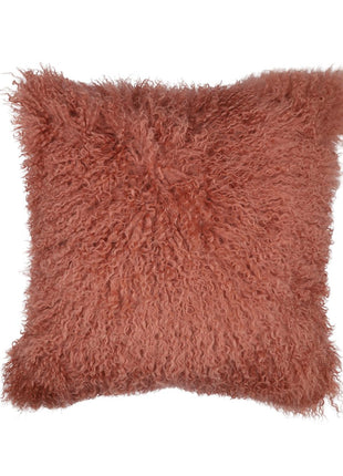 Fellkissen | Tibet | 50x50 cm Altrosa