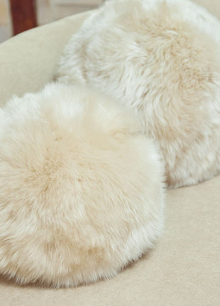 Angelite Kissenball | Langhaar | Neuseeland | D25/30/35 cm Schwarz