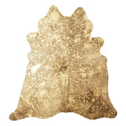 Kuhfell Teppich Unikat | Gold | 3,7 m² | Nr. 2549