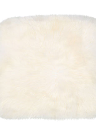 Sitzkissen | Langhaar | Neuseeland | Stoffrückseite | 40x40 cm Weiß