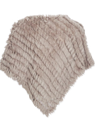 Molly Poncho | Kaninchen Taupe