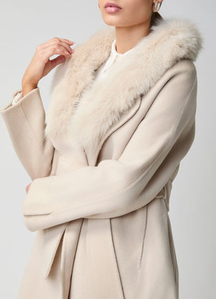 Lucia Mantel | Wolle, Fuchs Beige