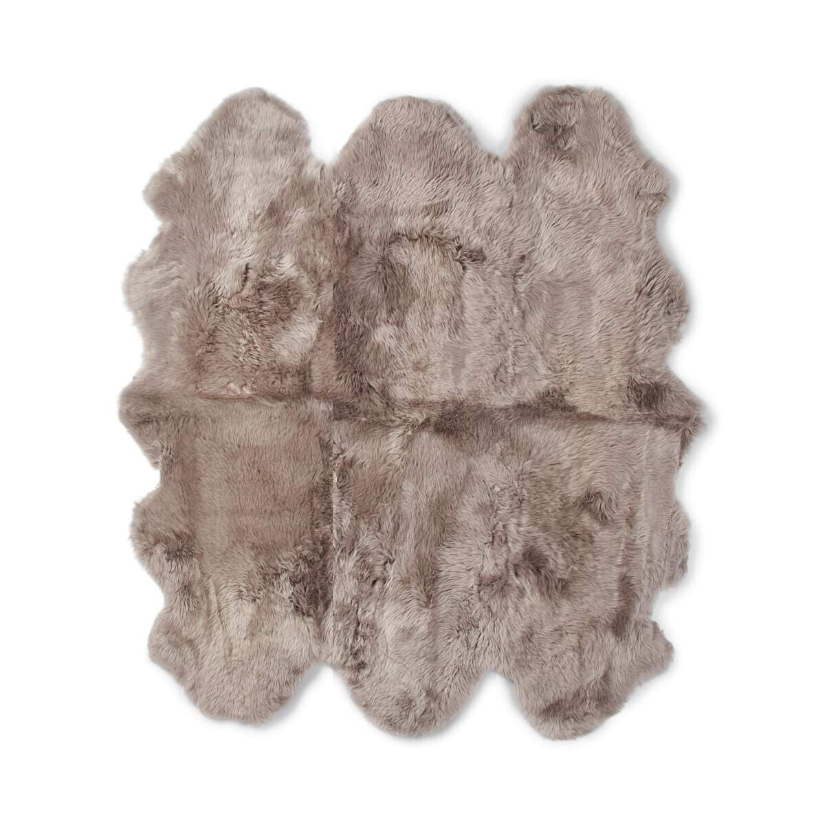 Lammfell Teppich Premium | Langhaar | Neuseeland | 180x162 cm Dove