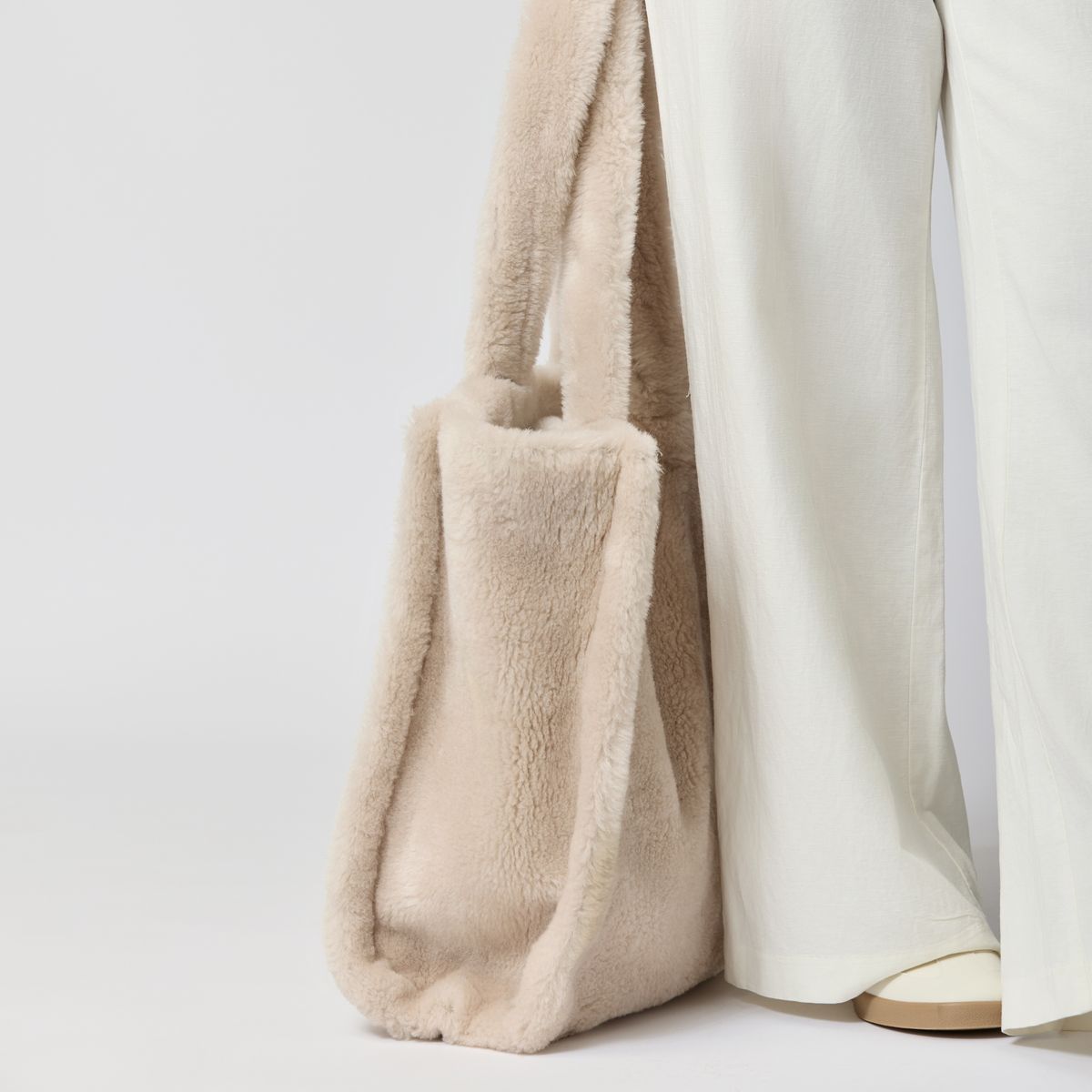 Maxi Glory Shopper | Neuseeland | Lammwolle Beige