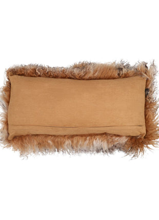 Lammfellkissen | Tibet | 28x56 cm Sonnenuntergang