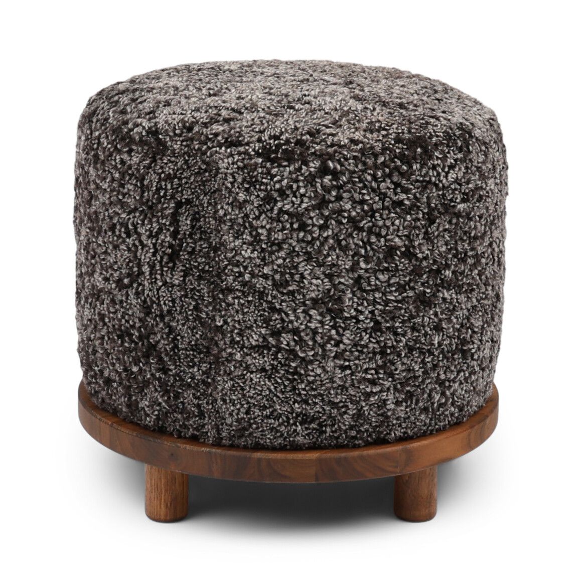 Simon Pouf | Kurzhaar | Neuseeland | D46x52 cm Cappuccino