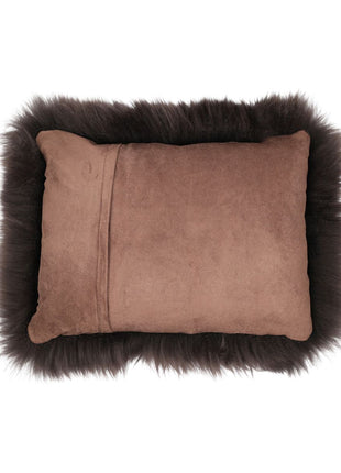 Fellkissen | Langhaar | Neuseeland | 35x45 cm Schokolade