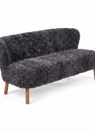 Emanuel Sofa | Zweisitzer | Design Möbel Anthrazit