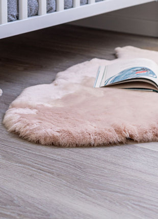 Baby Lammfell | Kurzhaar | Neuseeland 95 cm Hellrosa