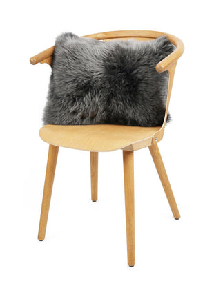 Fellkissen | Langhaar | Neuseeland | 35x45 cm Stahl