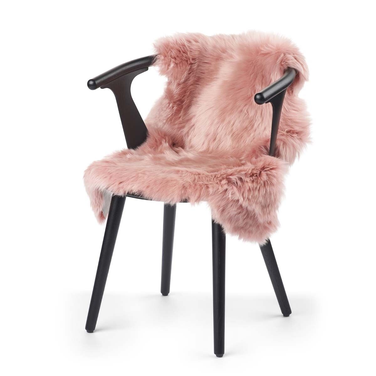 Merino Premium Lammfell | Langhaar | Neuseeland | 90x60 cm Rosa