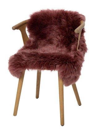 Merino Lammfell | Langhaar | Neuseeland | ca. 100x60 cm Altrosa