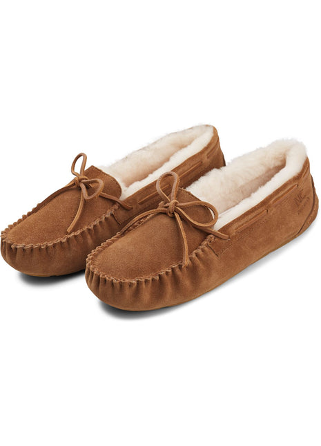 Lammfell Hausschuhe | Mokassin | Veloursleder | Größe 36-41