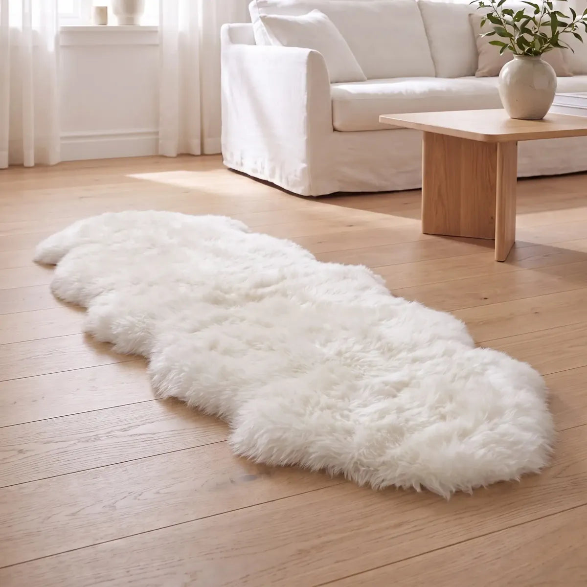 Merino Doppeltes Lammfell | Langhaar | Neuseeland | 170x60 cm
