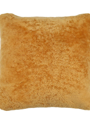 Premium Fellkissen | Kurzhaar | Neuseeland | Doppelseitig | 40x40 cm & 52x52 cm Senfgelb