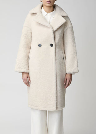 Savannah Mantel | Lammwolle Beige