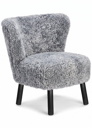 Emily Loungestuhl | Kurzhaar | Design Möbel Hellgrau
