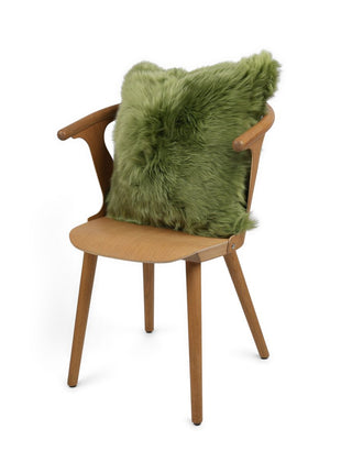 Fellkissen | Langhaar | Neuseeland | 50x50 cm Grün