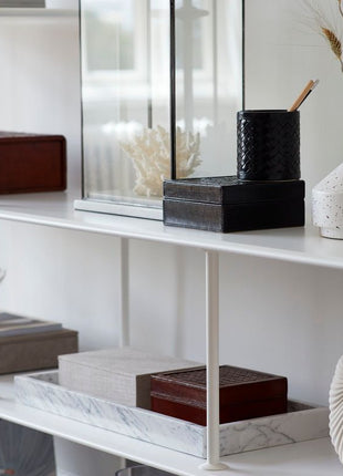 Dokumentkästchen | Kalbsleder | 37x27 cm Rot