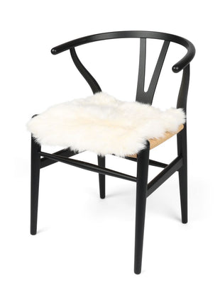 Sitzkissen | Langhaar | Neuseeland | Stoffrückseite | 40x40 cm Weiß