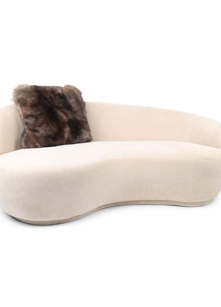 Premium Fellkissen | Toskana Lammfell | Doppelseitig | 40x40 cm & 52x52 cm Dunkelbraun