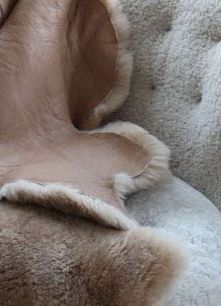 Lammfell | Kurzhaar | Australien | Doppelseitig | 90x60 cm Schwarz